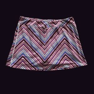 Bass Pro Shops‎ Multicolor Purple Chevron Striped Skort *See Description*